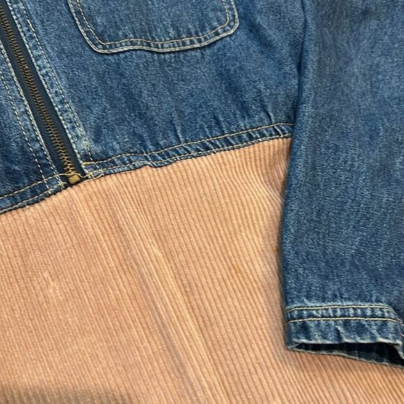 VTG Studio Wear Jean Jumper Women’s Denim Maxi Dress Small S Corduroy Cowgirl - Picture 14 of 16